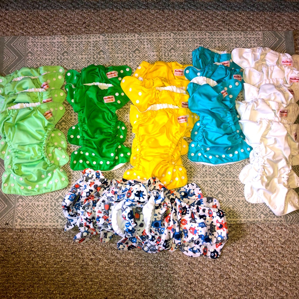 Cloth diaper shells. Fuzzibuns one size Small